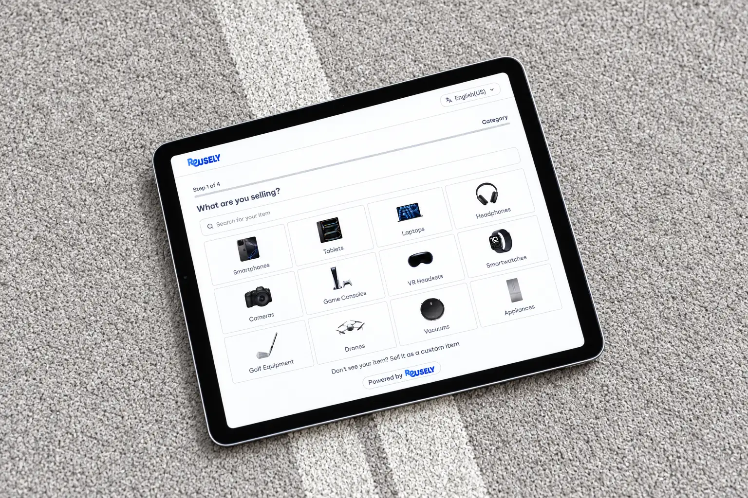 Reusely Trade-in device mockup